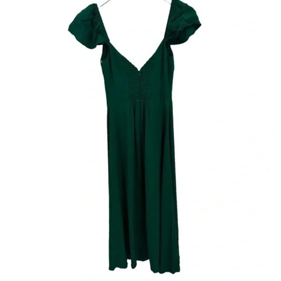 NEW Reformation Baxley Emerald Midi Dress Size 2 B2025 - Picture 3 of 6